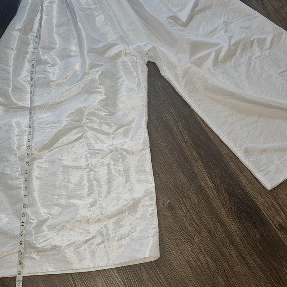 Free People Jade Jumpsuit Ivory Sz S Wide Leg Waist Tie Halter Vacation Resort - Picture 12 of 16